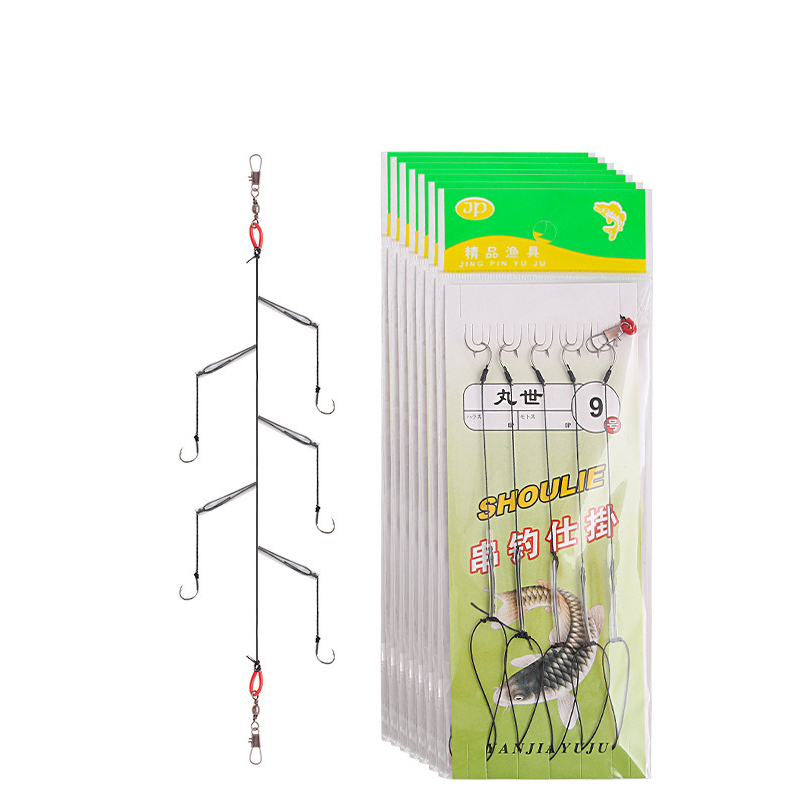 Fishing Hook Assortment - 1 PC เหล็กคาร์บอนสูง Rigs หมุน Fishing