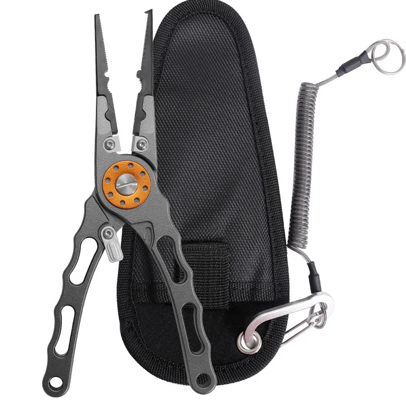 Fishing Hook Remover - คีมสำหรับตกปลา ทำจากอลูมิเนียมอัลลอยด์ ด้ามยาว ใช้ได้หลากหลาย ทั้งถอดเบ็ด ตัดสาย