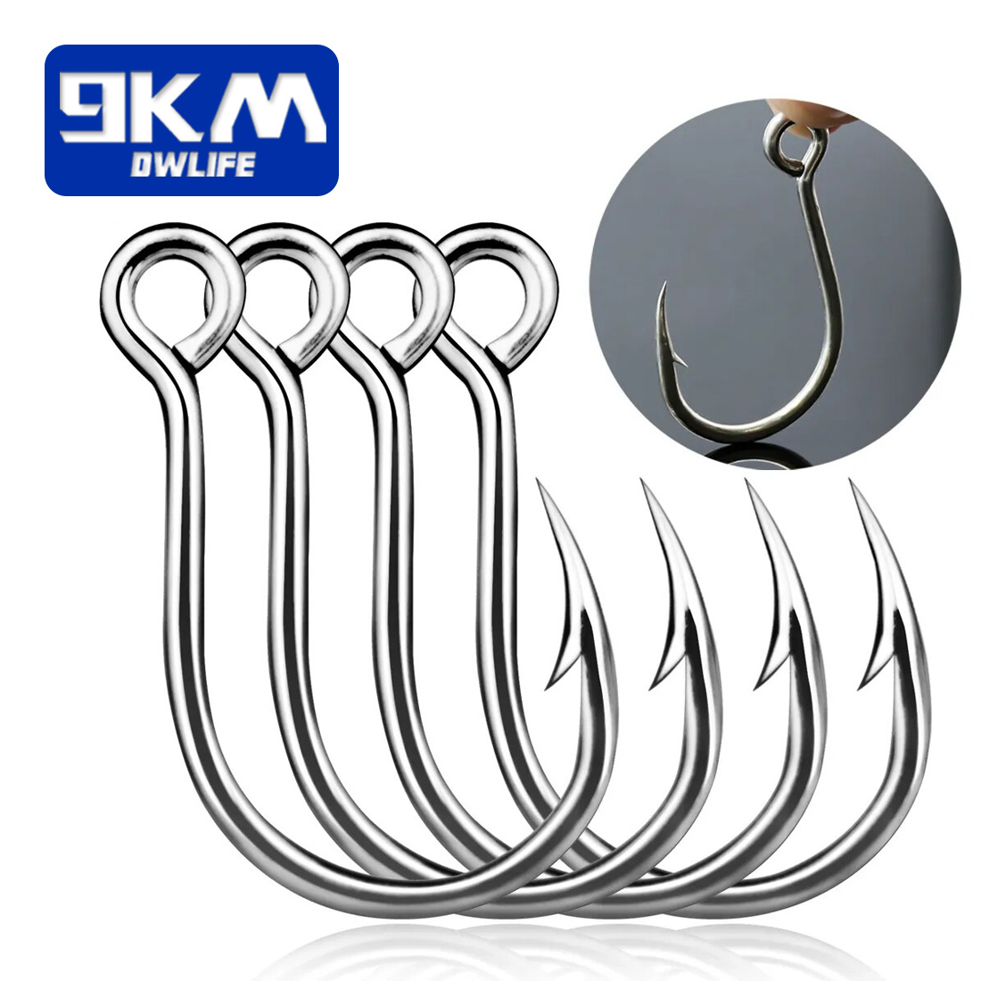 Fishing Hook Offset - ตะขอตกปลา 9KM 25 ชิ้น Jig Hook