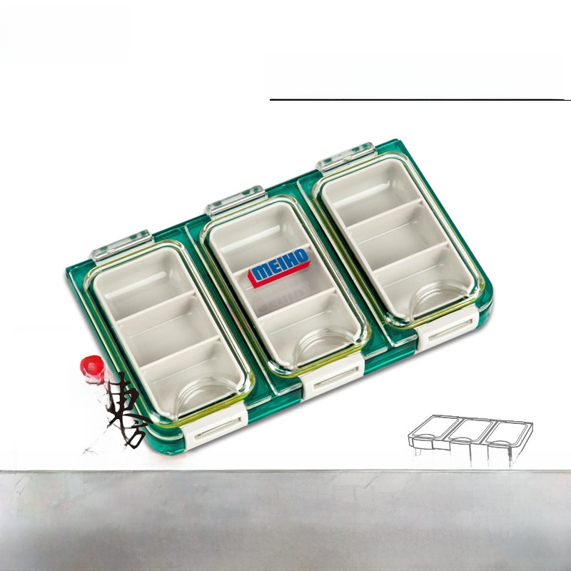 Fishing Hook Box - กล่องอุปกรณ์ตกปลา Meiho กล่องใส่อุปกรณ์ขนาดเล็ก กล่องเก็บเบ็ดตกปลา กล่องอุปกรณ์ตกปลา กล่องเครื่องมือเหยื่อตกปลาชายฝั่ง