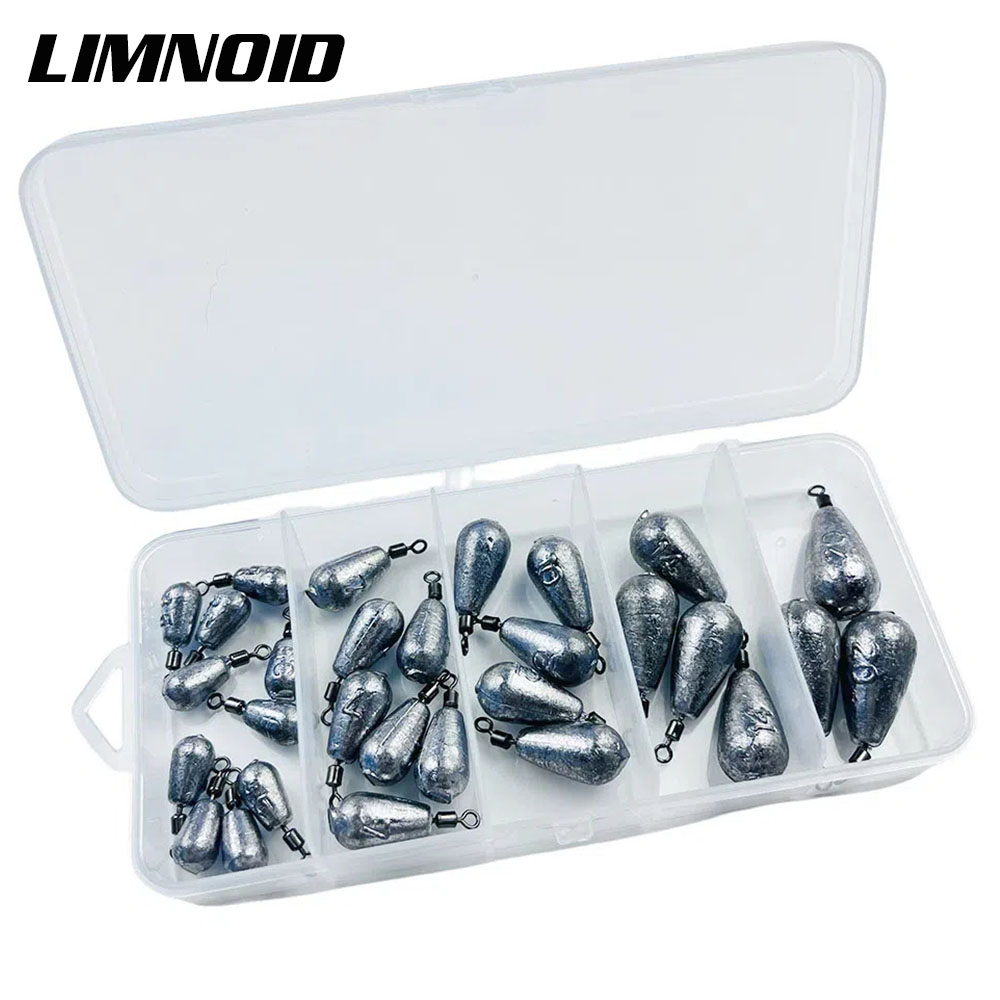 Fishing Hook Offset - ชุดตะกั่วตกปลา Limnoid 29 ชิ้น น้ำหนัก 3.5