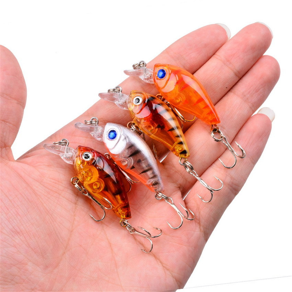 1Pcs 3.5G 4.5ซม.น้ำ Mini Bioni - Fishing Hook Treble บทวิจารณ์และราคา