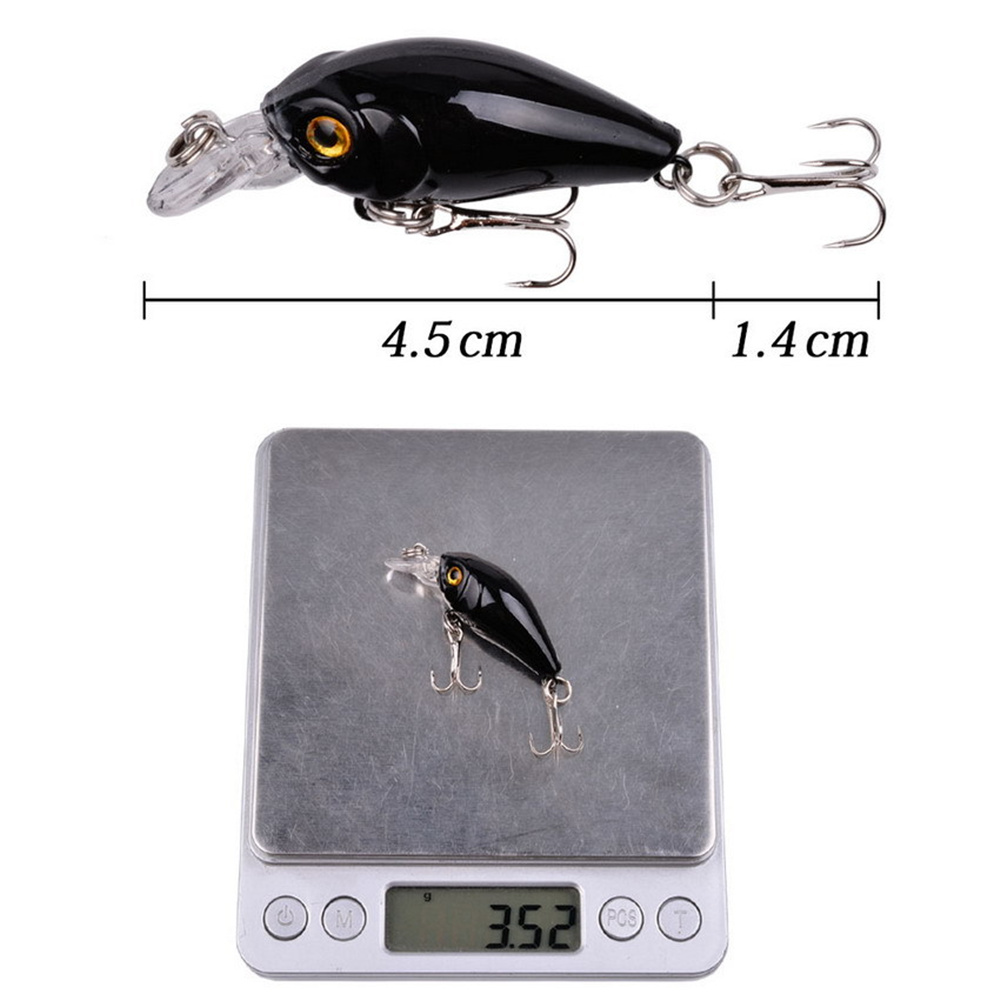 1Pcs 3.5G 4.5ซม.น้ำ Mini Bioni - Fishing Hook Treble บทวิจารณ์และราคา