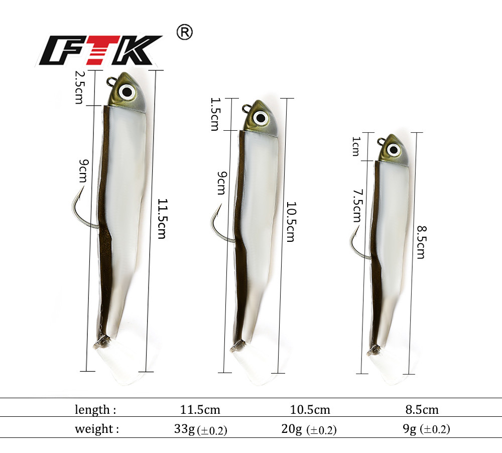 FTK 2 ชิ้น/ชุด 5 กรัม 12 กรัม  - Fishing Hook Assortment บทวิจารณ์และราคา