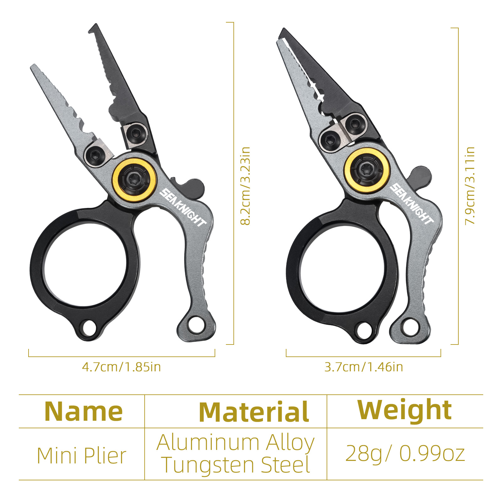 คีมตกปลา SeaKnight ขนาดเล็ก เค - Fishing Hook Size บทวิจารณ์และราคา