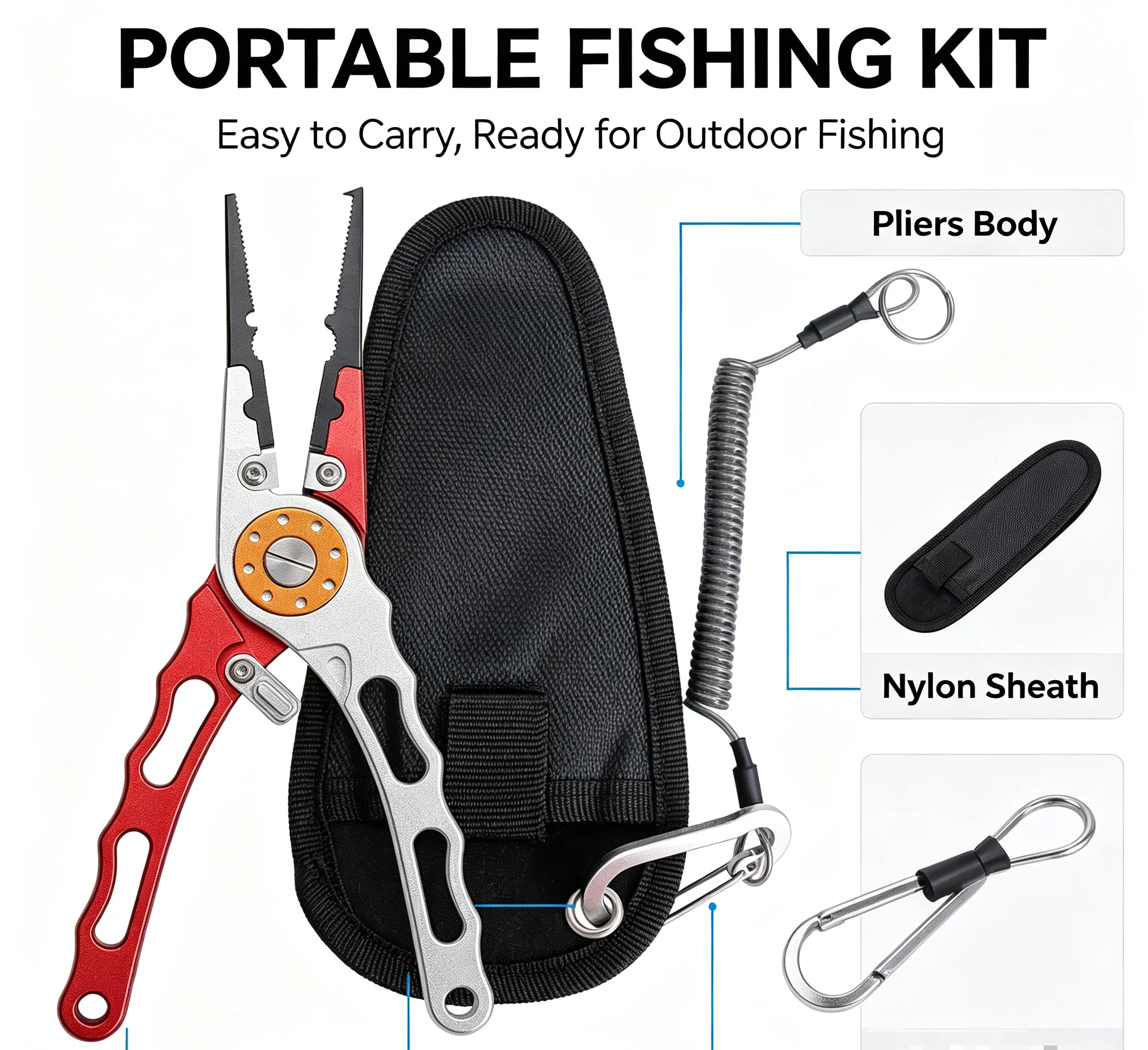 คีมสำหรับตกปลา ทำจากอลูมิเนียม - Fishing Hook Remover บทวิจารณ์และราคา