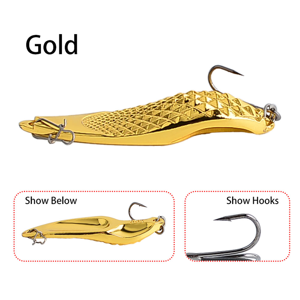 เหยื่อตกปลาโลหะ 6 ชิ้น พร้อมตะ - Fishing Hook Treble บทวิจารณ์และราคา
