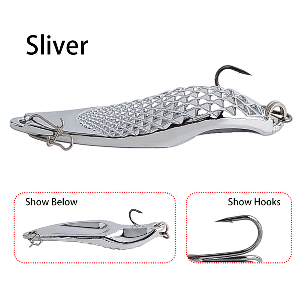 เหยื่อตกปลาโลหะ 6 ชิ้น พร้อมตะ - Fishing Hook Treble บทวิจารณ์และราคา