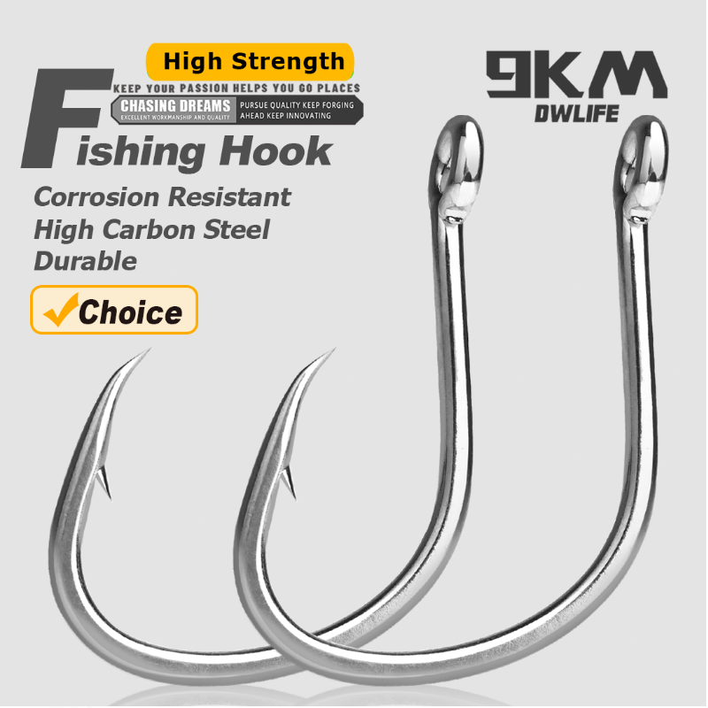 9KM ตะขอตกปลาน้ําเค็มเหยื่อสดต - Fishing Hook Offset บทวิจารณ์และราคา