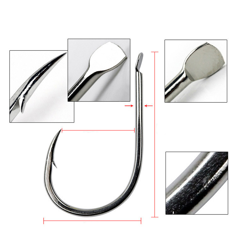 100ชิ้น/ล็อต7ขนาดตะขอตกปลาสีดำ - Fishing Hook Sharpener บทวิจารณ์และราคา
