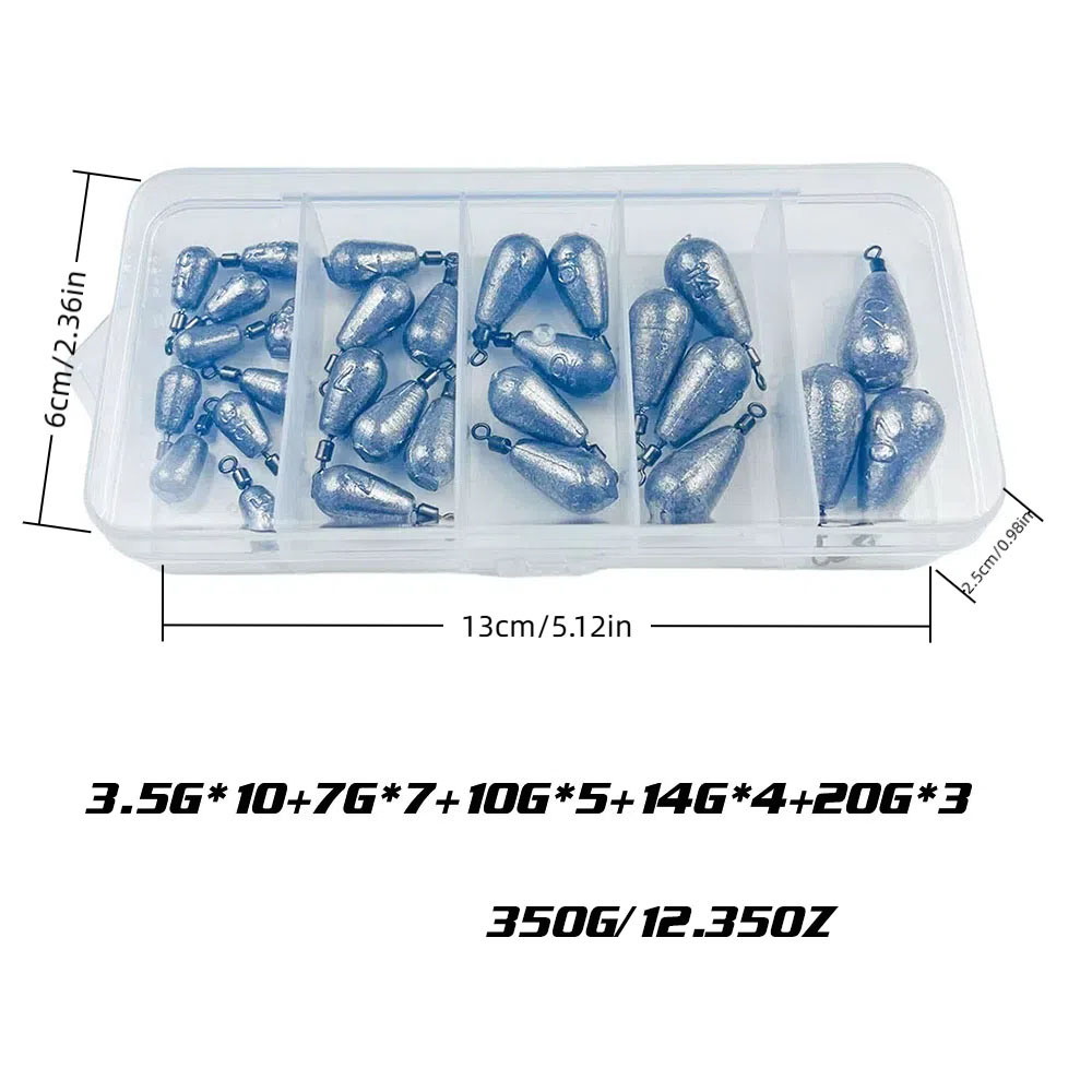 ชุดตะกั่วตกปลา Limnoid 29 ชิ้น - Fishing Hook Offset บทวิจารณ์และราคา
