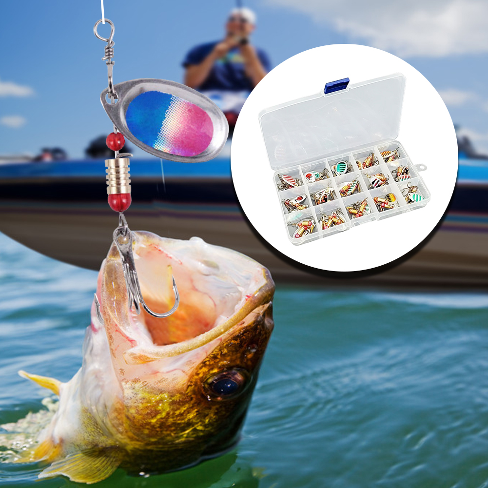 เหยื่อตกปลาแบบหมุนได้ ทำจากโลห - Fishing Hook Treble บทวิจารณ์และราคา